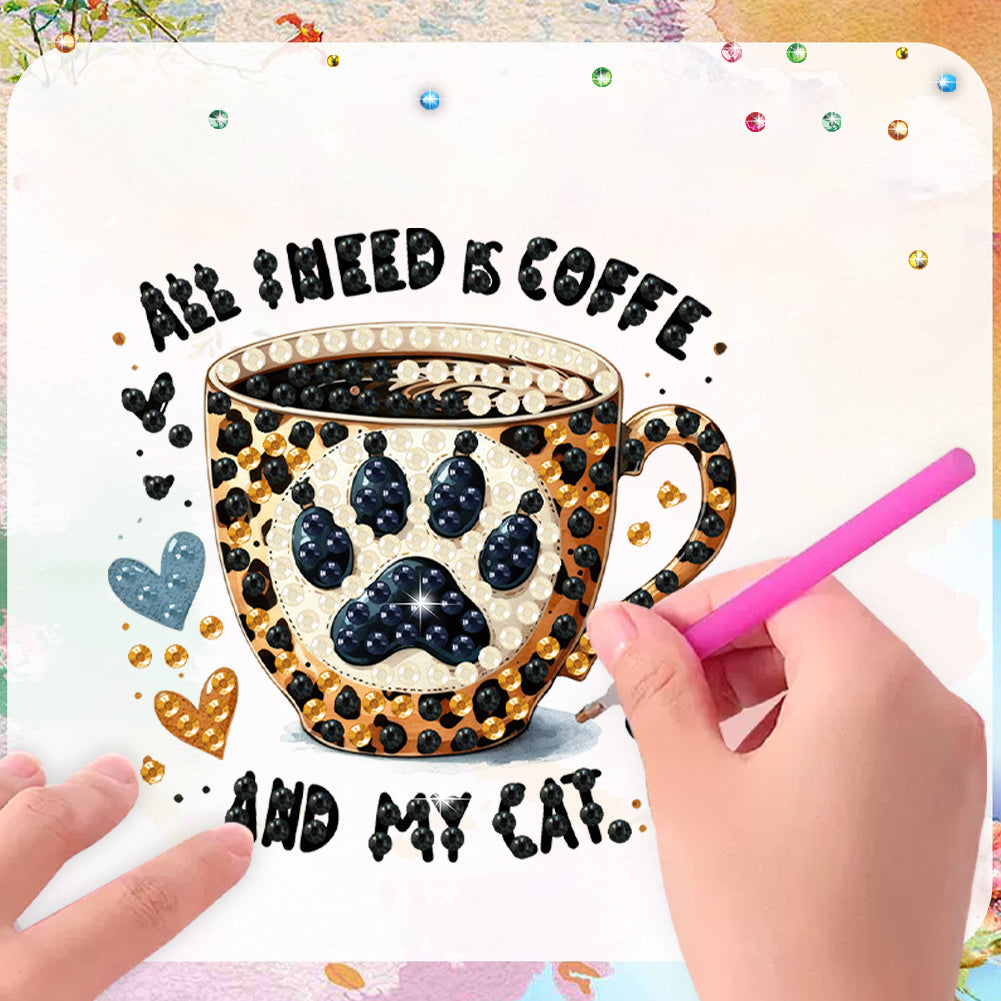 6Pcs Acrylic Animals Diamond Painting Refrigerator Magnet for Fridge Whiteboards