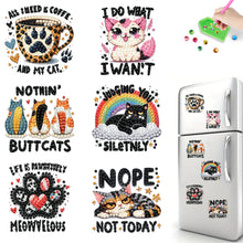 Load image into Gallery viewer, 6Pcs Acrylic Animals Diamond Painting Refrigerator Magnet for Fridge Whiteboards