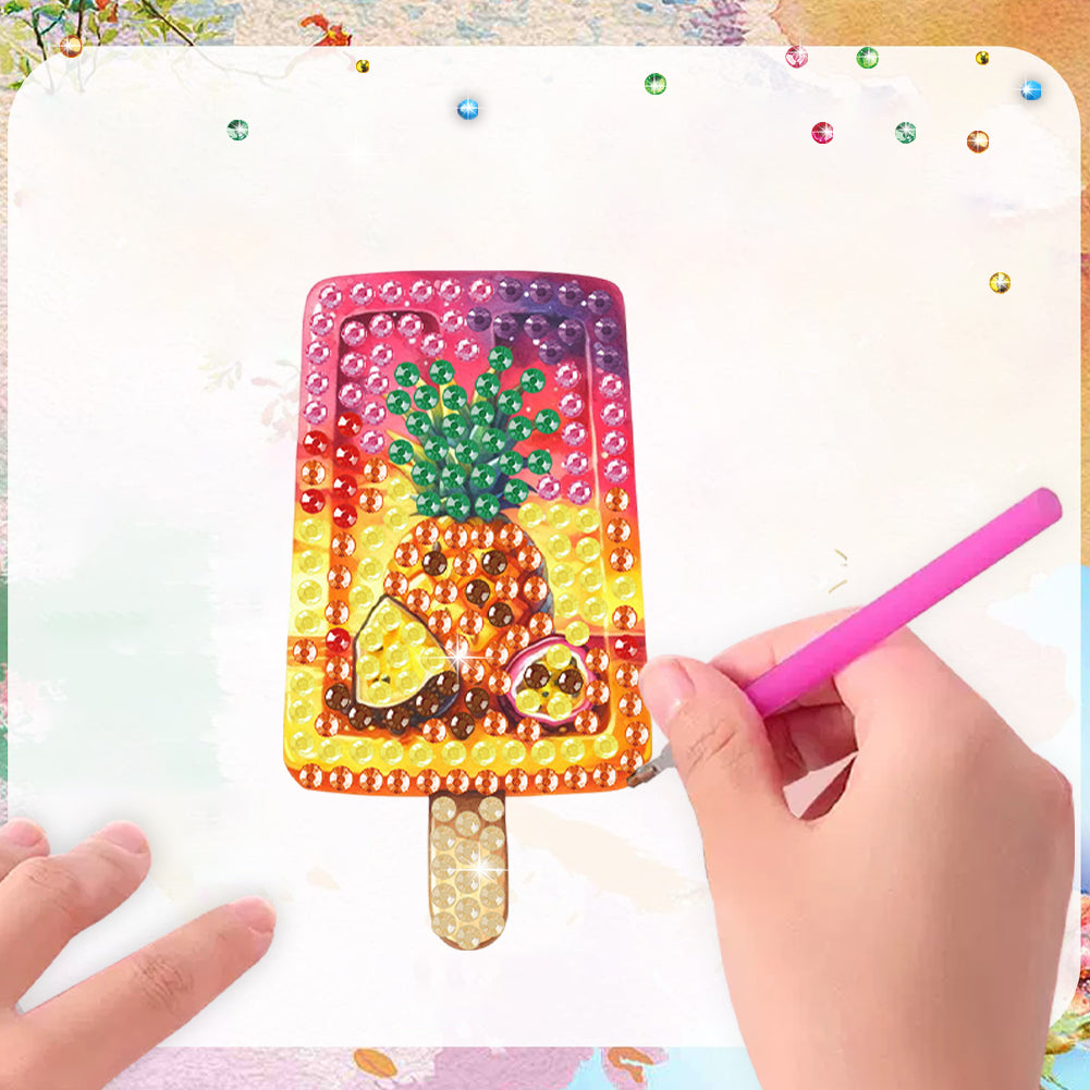 6Pcs Acrylic Animals Diamond Painting Refrigerator Magnet for Fridge Whiteboards