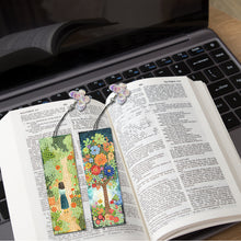 Load image into Gallery viewer, Animals 4Pcs Special Shape 5D DIY Diamond Painting Bookmark for Adults Beginners
