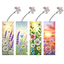 Load image into Gallery viewer, Animals 4Pcs Special Shape 5D DIY Diamond Painting Bookmark for Adults Beginners