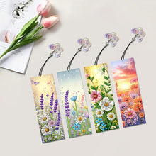 Load image into Gallery viewer, Animals 4Pcs Special Shape 5D DIY Diamond Painting Bookmark for Adults Beginners