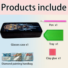 Load image into Gallery viewer, Diamond Painting Eyeglasses Case Cat 5D DIY Eyewear Organizer Case for Art Craft