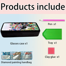 Load image into Gallery viewer, Diamond Painting Eyeglasses Case Cat 5D DIY Eyewear Organizer Case for Art Craft