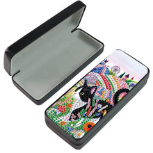 Load image into Gallery viewer, Diamond Painting Eyeglasses Case Cat 5D DIY Eyewear Organizer Case for Art Craft