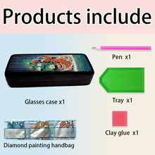 Load image into Gallery viewer, Diamond Painting Eyeglasses Case Cat 5D DIY Eyewear Organizer Case for Art Craft