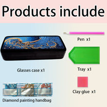 Load image into Gallery viewer, Diamond Painting Eyeglasses Case Cat 5D DIY Eyewear Organizer Case for Art Craft