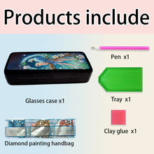 Load image into Gallery viewer, Diamond Painting Eyeglasses Case Cat 5D DIY Eyewear Organizer Case for Art Craft