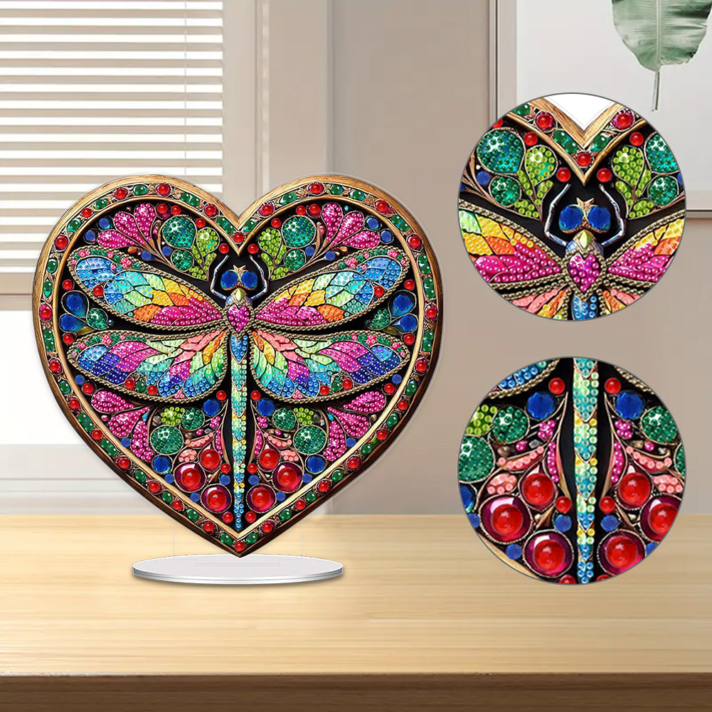 Acrylic Table Top Diamond Painting Ornament Kits for Home Office Desktop Decor