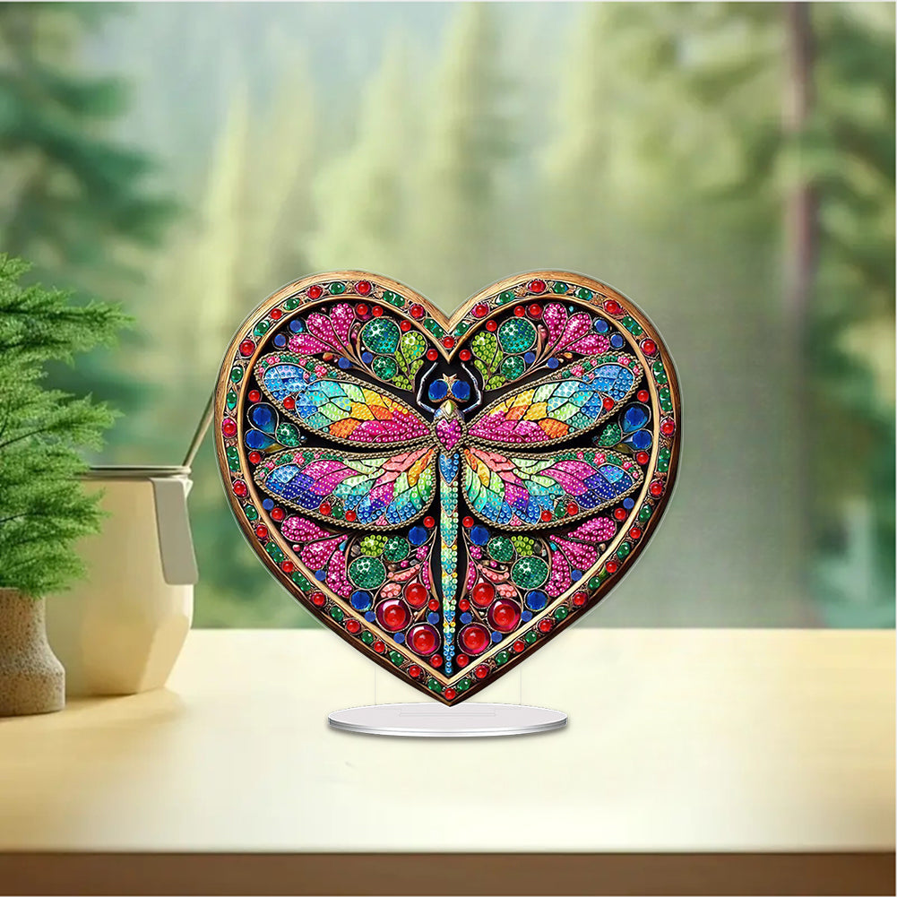 Acrylic Table Top Diamond Painting Ornament Kits for Home Office Desktop Decor