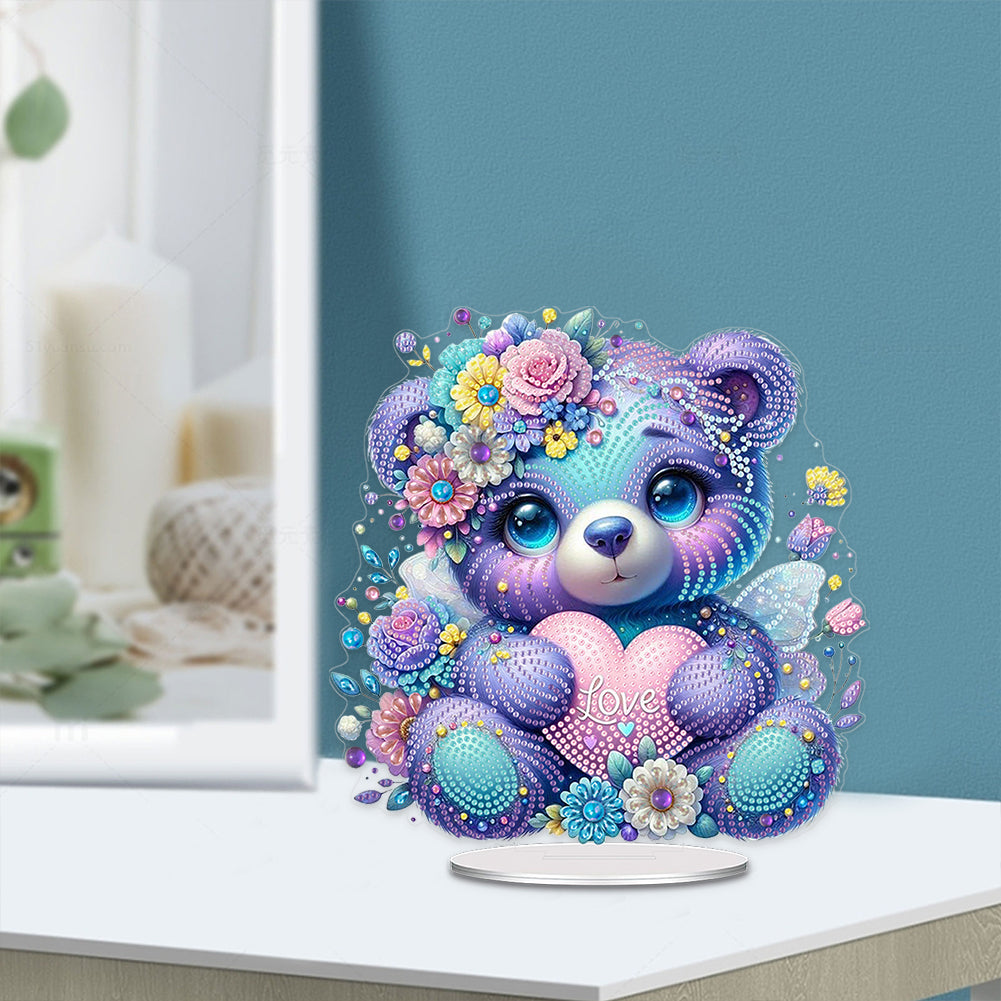 Acrylic Table Top Diamond Painting Ornament Kits for Home Office Desktop Decor
