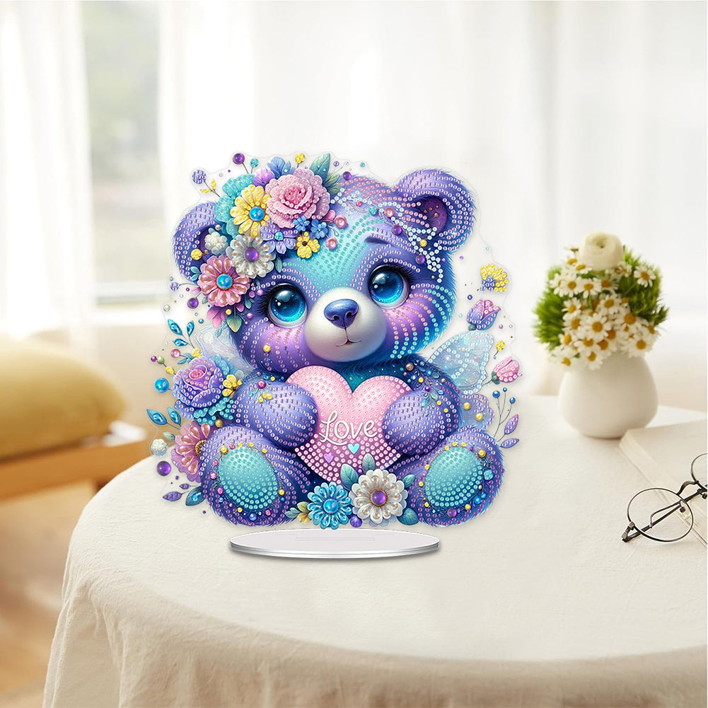 Acrylic Table Top Diamond Painting Ornament Kits for Home Office Desktop Decor
