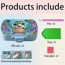 Load image into Gallery viewer, Flowers Diamond Painting Medicine Box Diamond Art Pill Storage Box for Art Craft