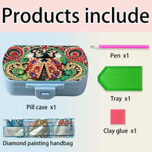 Load image into Gallery viewer, Flowers Diamond Painting Medicine Box Diamond Art Pill Storage Box for Art Craft