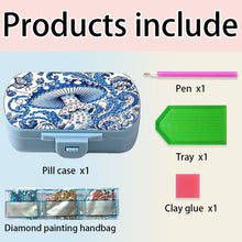 Load image into Gallery viewer, Flowers Diamond Painting Medicine Box Diamond Art Pill Storage Box for Art Craft