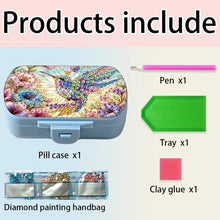 Load image into Gallery viewer, Flowers Diamond Painting Medicine Box Diamond Art Pill Storage Box for Art Craft