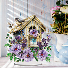 Load image into Gallery viewer, Acrylic Special Shape Teacup Gnome Desktop Diamond Art Kits Bedroom Table Decor