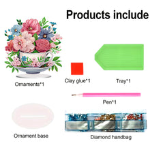 Load image into Gallery viewer, Acrylic Special Shape Teacup Gnome Desktop Diamond Art Kits Bedroom Table Decor