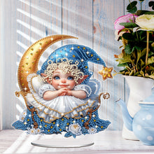 Load image into Gallery viewer, Acrylic Special Shape Teacup Gnome Desktop Diamond Art Kits Bedroom Table Decor