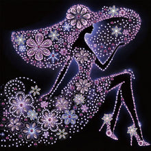 Load image into Gallery viewer, 4pcs Partial Special Diamond Painting Set - Elegant Lady (30*30CM)