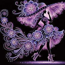 Load image into Gallery viewer, 4pcs Partial Special Diamond Painting Set - Elegant Lady (30*30CM)