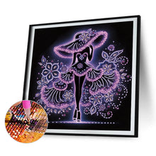 Load image into Gallery viewer, 4pcs Partial Special Diamond Painting Set - Elegant Lady (30*30CM)