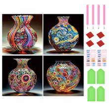 Load image into Gallery viewer, 4pcs Partial Special Diamond Painting Set - Art Vase (30*30CM)