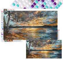 Load image into Gallery viewer, Diamond Painting - Full Round - Under The Tree By The Lake (70*40CM)