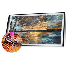Load image into Gallery viewer, Diamond Painting - Full Round - Under The Tree By The Lake (70*40CM)