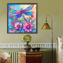 Load image into Gallery viewer, Diamond Painting - Full Round - Dragonfly (40*40CM)