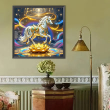 Load image into Gallery viewer, Diamond Painting - Full Round - White Horse (40*40CM)