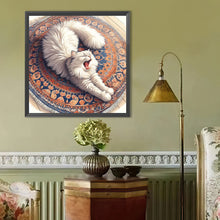 Load image into Gallery viewer, Diamond Painting - Full Round - White Cat (40*40CM)