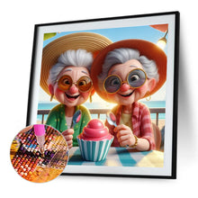 Load image into Gallery viewer, Diamond Painting - Full Round - Cute Grandma (40*40CM)
