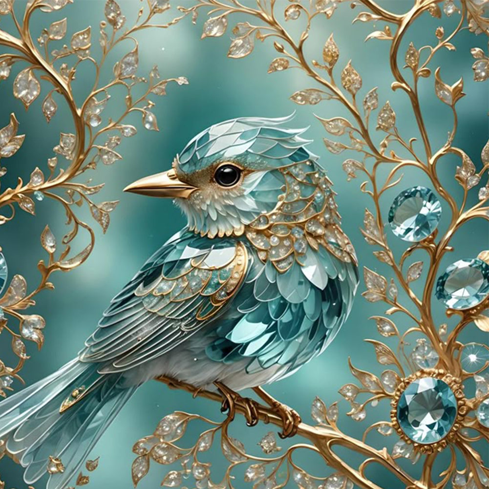 Diamond Painting - Full Square - Glass Kingfisher (30*30CM)