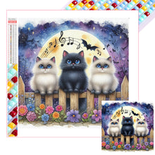 Load image into Gallery viewer, Diamond Painting - Full Square - Singing Kitten (30*30CM)
