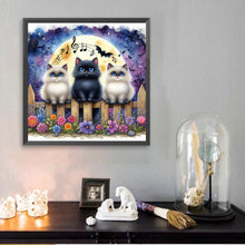Load image into Gallery viewer, Diamond Painting - Full Square - Singing Kitten (30*30CM)