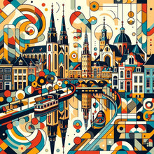 Load image into Gallery viewer, Diamond Painting - Full Square - Geometric City (40*40CM)