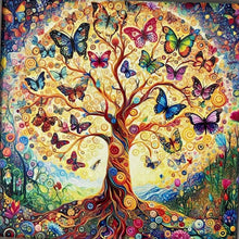 Load image into Gallery viewer, Diamond Painting - Full Square - Butterfly Tree (40*40CM)