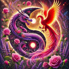 Load image into Gallery viewer, Diamond Painting - Full Square - Yin Yang Dragon And Phoenix (40*40CM)