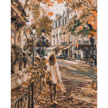 Load image into Gallery viewer, Diamond Painting - Full Round - Retro Street House (40*50CM)