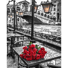 Load image into Gallery viewer, Diamond Painting - Full Round - Retro Street House (40*50CM)