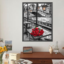 Load image into Gallery viewer, Diamond Painting - Full Round - Retro Street House (40*50CM)