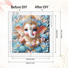 Load image into Gallery viewer, Diamond Painting - Partial Special Shaped - Ganesha Religion (30*30CM)