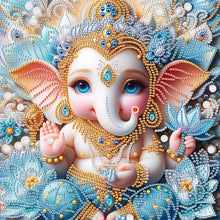 Load image into Gallery viewer, Diamond Painting - Partial Special Shaped - Ganesha Religion (30*30CM)