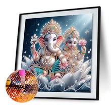 Load image into Gallery viewer, Diamond Painting - Partial Special Shaped - Ganesha Religion (30*30CM)