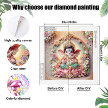 Load image into Gallery viewer, Diamond Painting - Partial Special Shaped - Ganesha Religion (30*30CM)