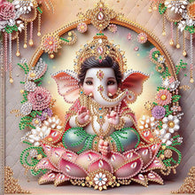 Load image into Gallery viewer, Diamond Painting - Partial Special Shaped - Ganesha Religion (30*30CM)