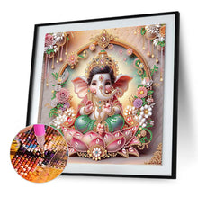 Load image into Gallery viewer, Diamond Painting - Partial Special Shaped - Ganesha Religion (30*30CM)