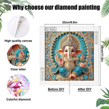 Load image into Gallery viewer, Diamond Painting - Partial Special Shaped - Ganesha Religion (30*30CM)