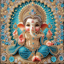 Load image into Gallery viewer, Diamond Painting - Partial Special Shaped - Ganesha Religion (30*30CM)